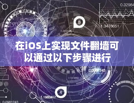 在iOS上实现文件翻墙可以通过以下步骤进行