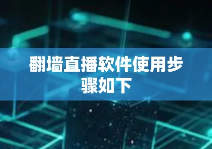 翻墙直播软件使用步骤如下