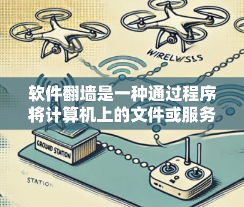 软件翻墙是一种通过程序将计算机上的文件或服务移动到另一台机器上，从而解决网络、防火墙限制或其他访问问题的技术。它有几个主要的应用领域和好处，以下是详细的总结