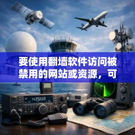 要使用翻墙软件访问被禁用的网站或资源，可以使用以下几种工具