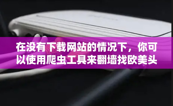 在没有下载网站的情况下，你可以使用爬虫工具来翻墙找欧美头像。以下是一个详细的步骤指南，帮助你轻松获取这些头像